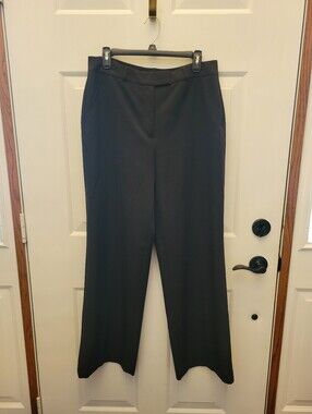 White House Black Market Black Wide-Leg Dress Pants
